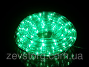 Светодиодный дюралайт LED 10м с контроллером зеленый